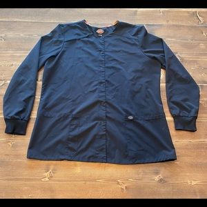 XL Dickies Black Scrub Jacket